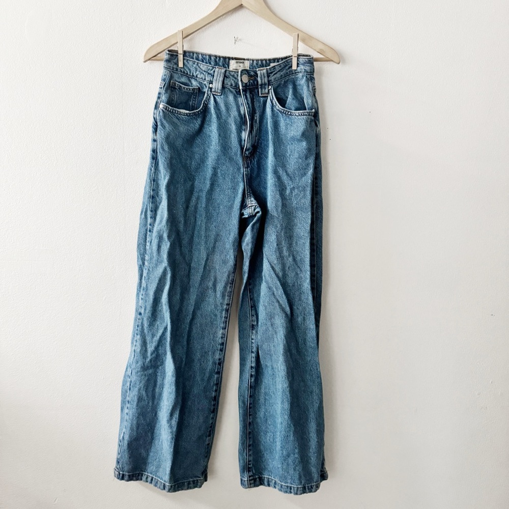 Cotton On Light Blue High-Rise Wide Leg Jeans size 24